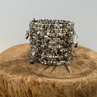 On The Cliffs Gemstone Beaded Cuff | Shop Bali Queen