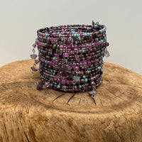 On The Cliffs Gemstone Beaded Cuff