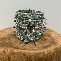 On The Cliffs Gemstone Beaded Cuff