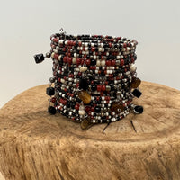 On The Cliffs Gemstone Beaded Cuff