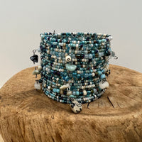 On The Cliffs Gemstone Beaded Cuff