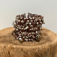 On The Cliffs Gemstone Beaded Cuff