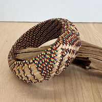 Woven Rattan Rainbow Weave Bracelet | Shop Bali Queen