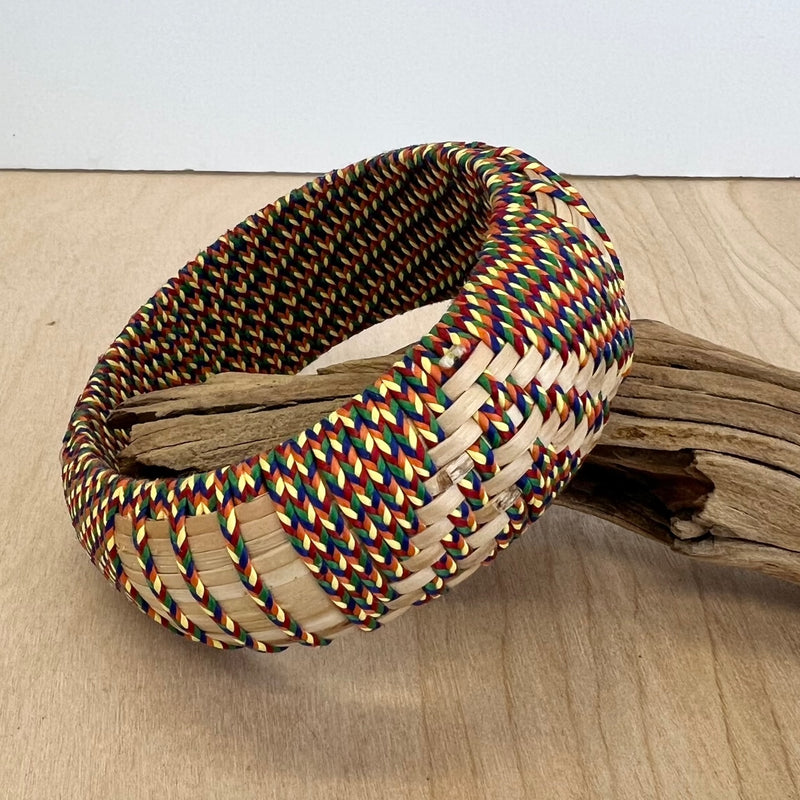 Woven Rattan Rainbow Weave Bracelet | Shop Bali Queen