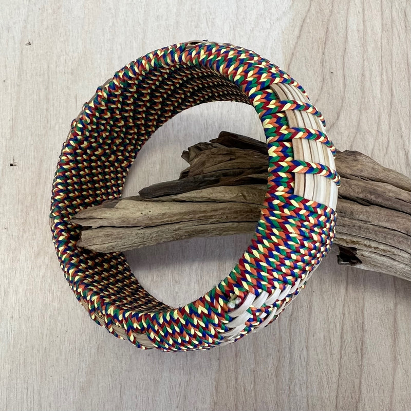 Woven Rattan Rainbow Weave Bracelet