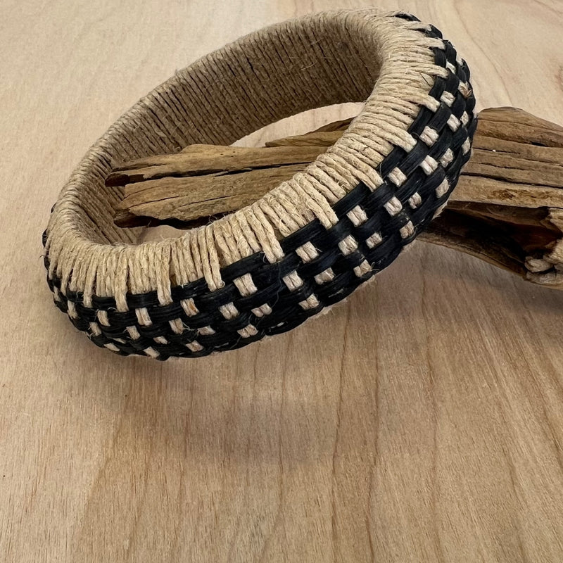 Woven Rattan Basket Weave Bracelet