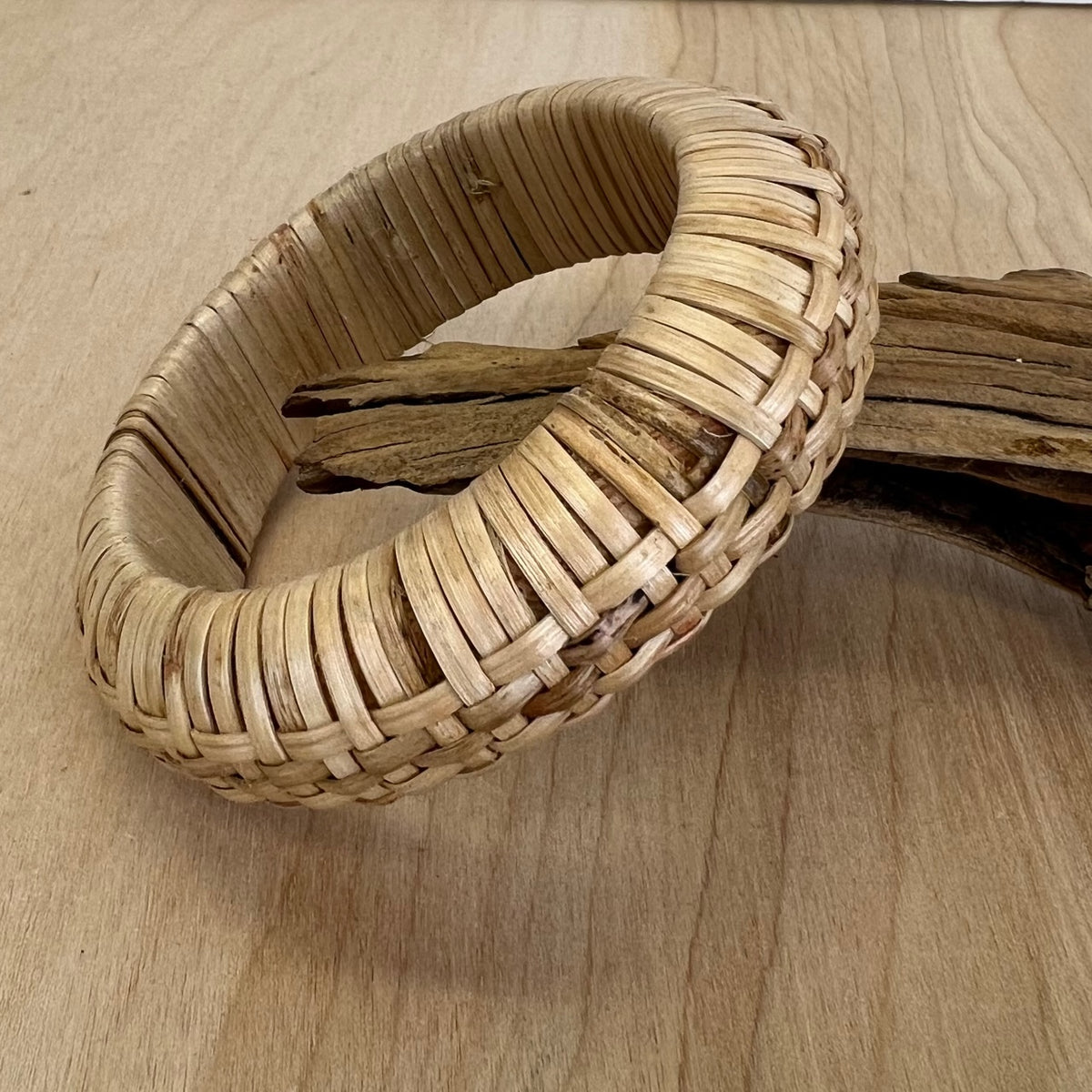 Woven Rattan Slim Weave Bracelet | Shop Bali Queen