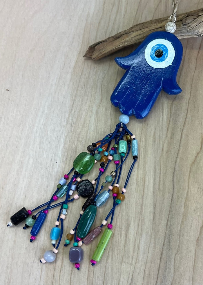 Hands of Fatima Glass Purse Charm | Shop Bali Queen