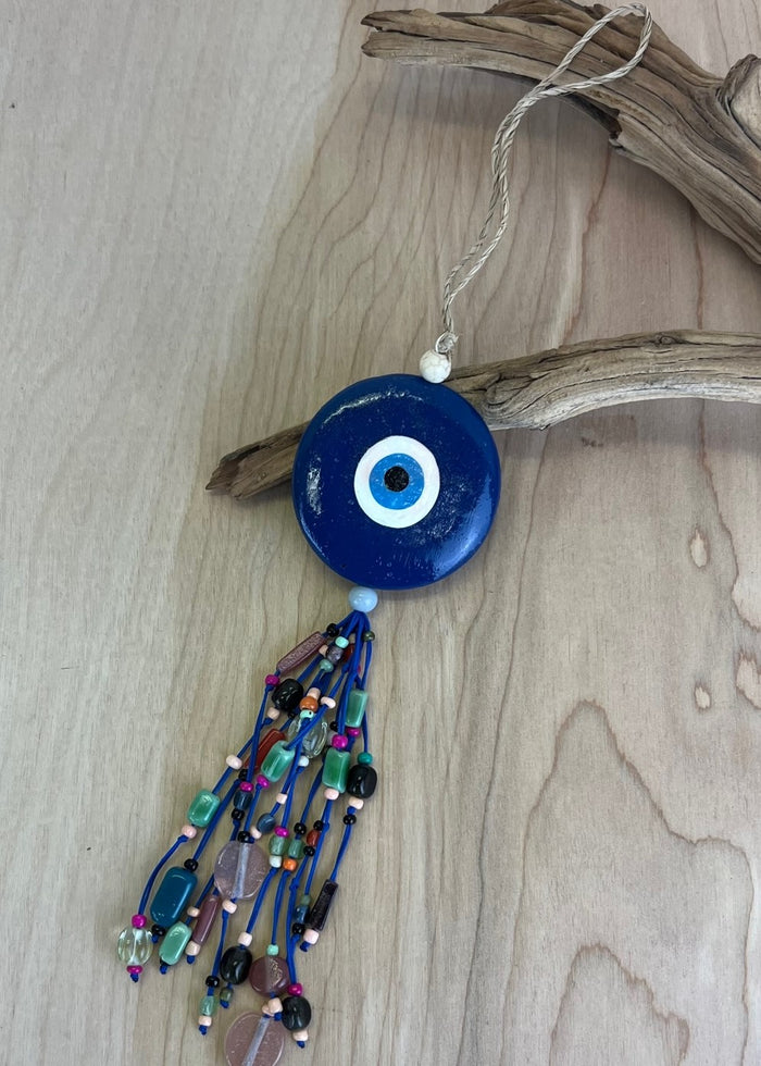 Evil Eye Glass Purse Charm