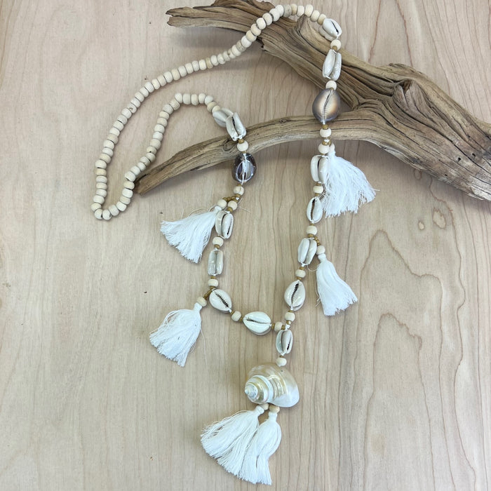 Kimberley Shell Tassel Necklace | Shop Bali Queen