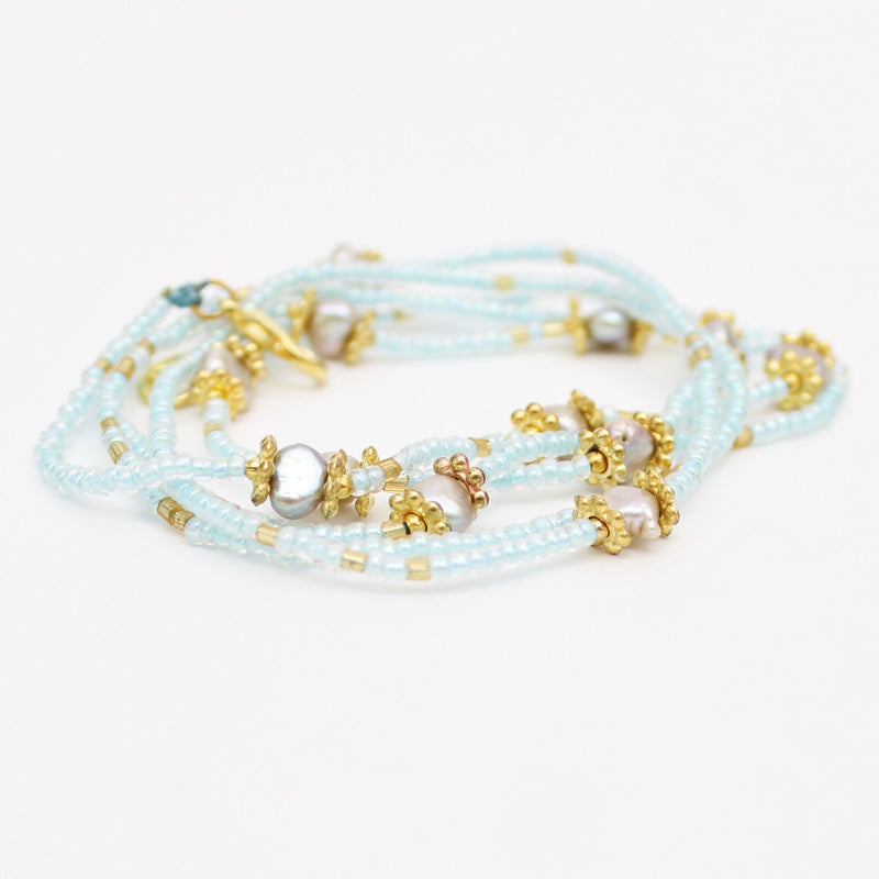 Freshwater Pearl and Crystal Eyeglass / Mask Chain | Shop Bali Queen