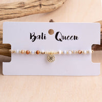 Medallion Stone Pull Bracelet | Shop Bali Queen