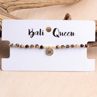 Medallion Stone Pull Bracelet | Shop Bali Queen