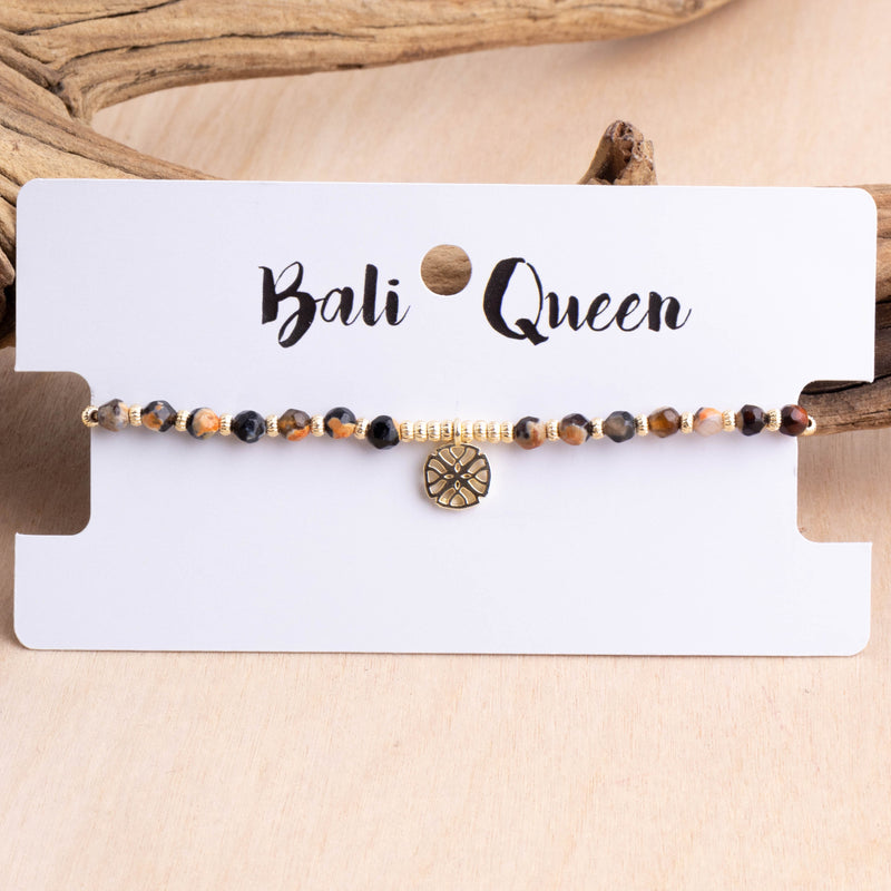 Medallion Stone Pull Bracelet | Shop Bali Queen