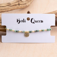 Medallion Stone Pull Bracelet | Shop Bali Queen
