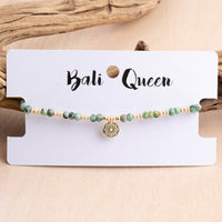 Medallion Stone Pull Bracelet | Shop Bali Queen