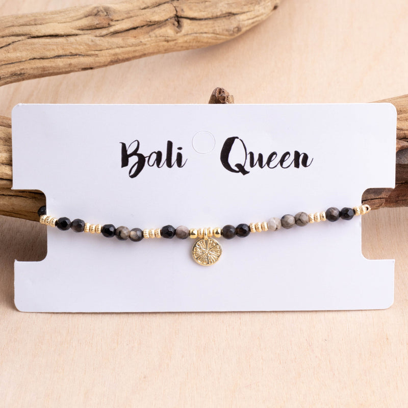 Medallion Stone Pull Bracelet | Shop Bali Queen