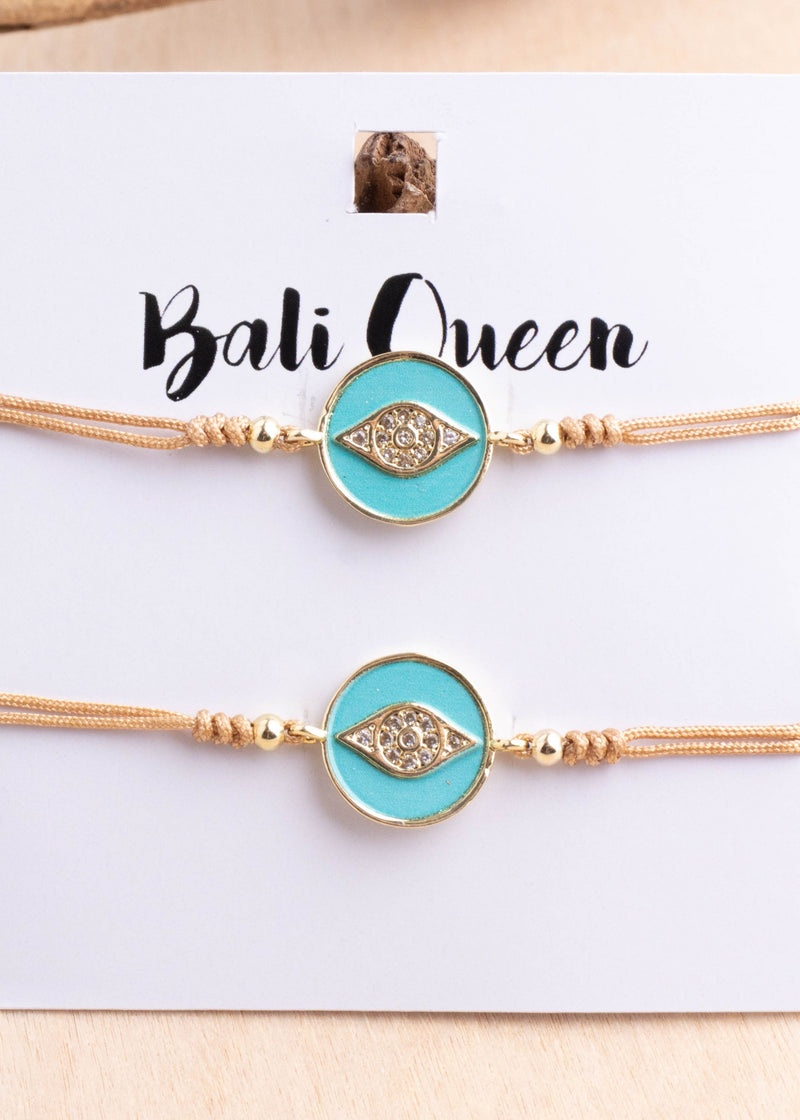 Glitz Evil Eye 2-Pack Friendship Bracelets | Shop Bali Queen