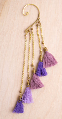 Tiered Tassel Ear Cuff | Shop Bali Queen