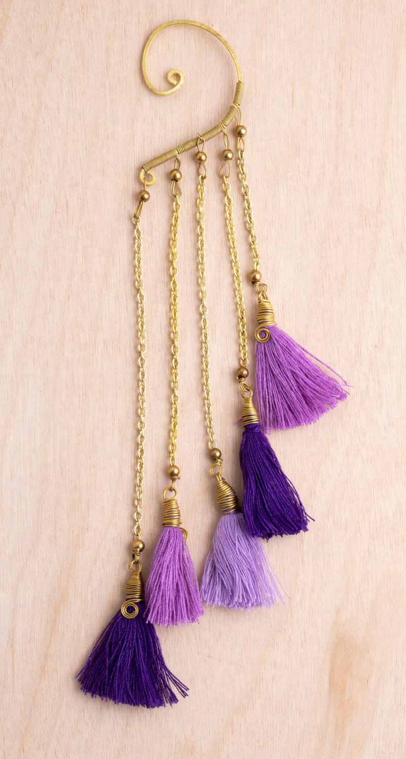 Tiered Tassel Ear Cuff | Shop Bali Queen