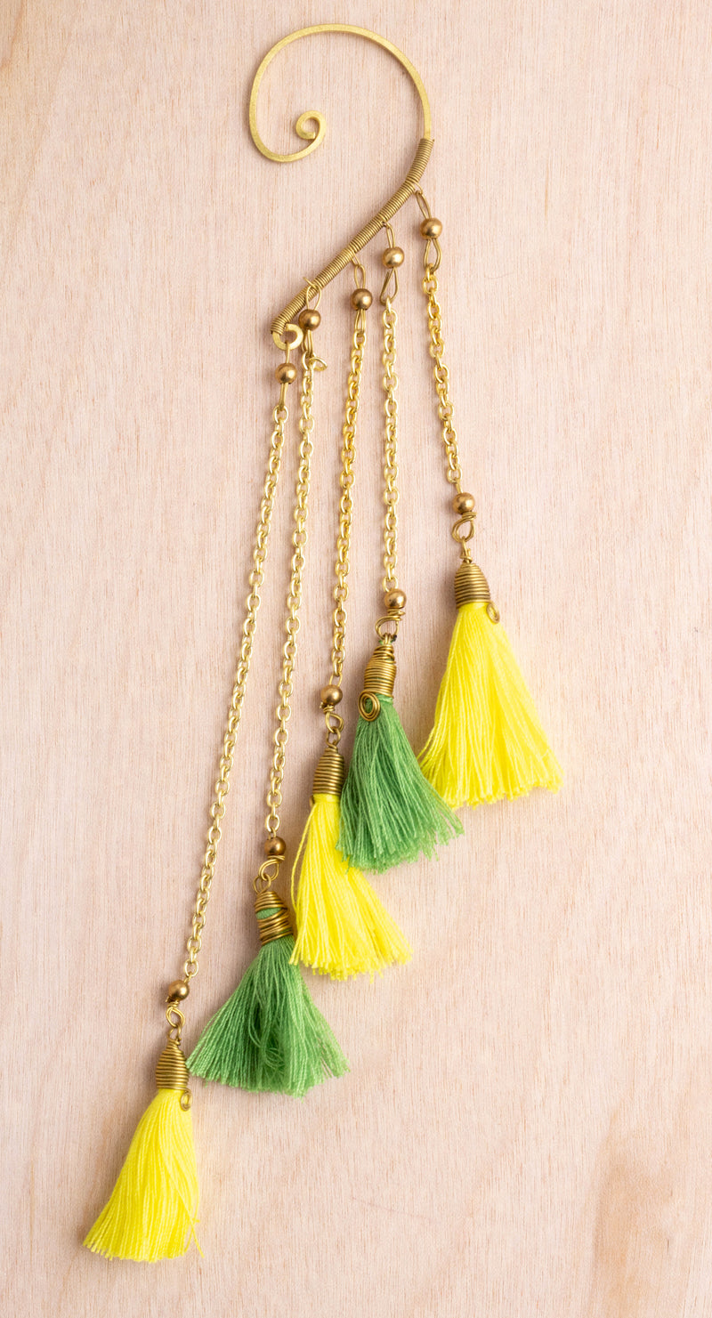 Tiered Tassel Ear Cuff | Shop Bali Queen