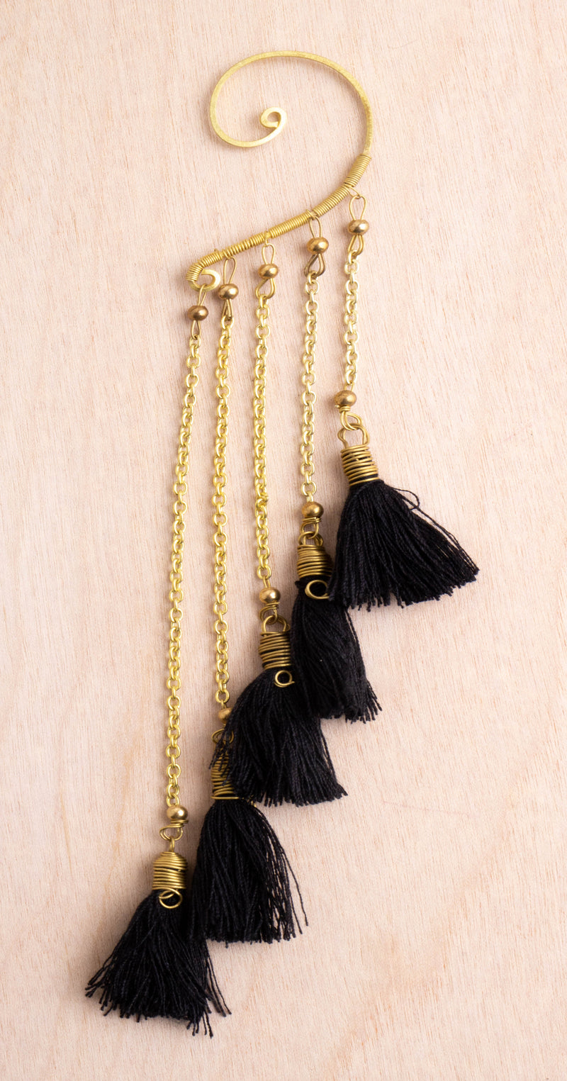 Tiered Tassel Ear Cuff | Shop Bali Queen