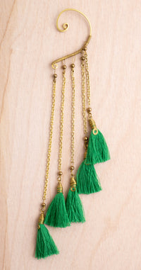 Tiered Tassel Ear Cuff | Shop Bali Queen