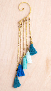 Tiered Tassel Ear Cuff | Shop Bali Queen