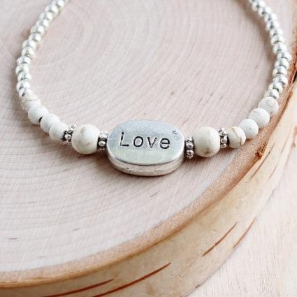 Love Stone Alloy Anklet