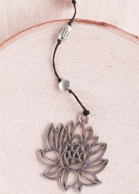 Open Lotus Alloy Necklace