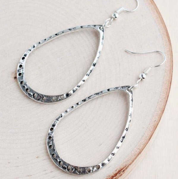 Teardrop Hoop Earrings