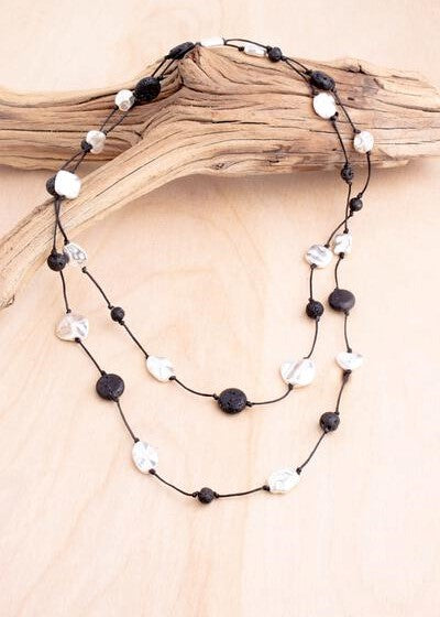 Alloy & Lava Layering Necklace