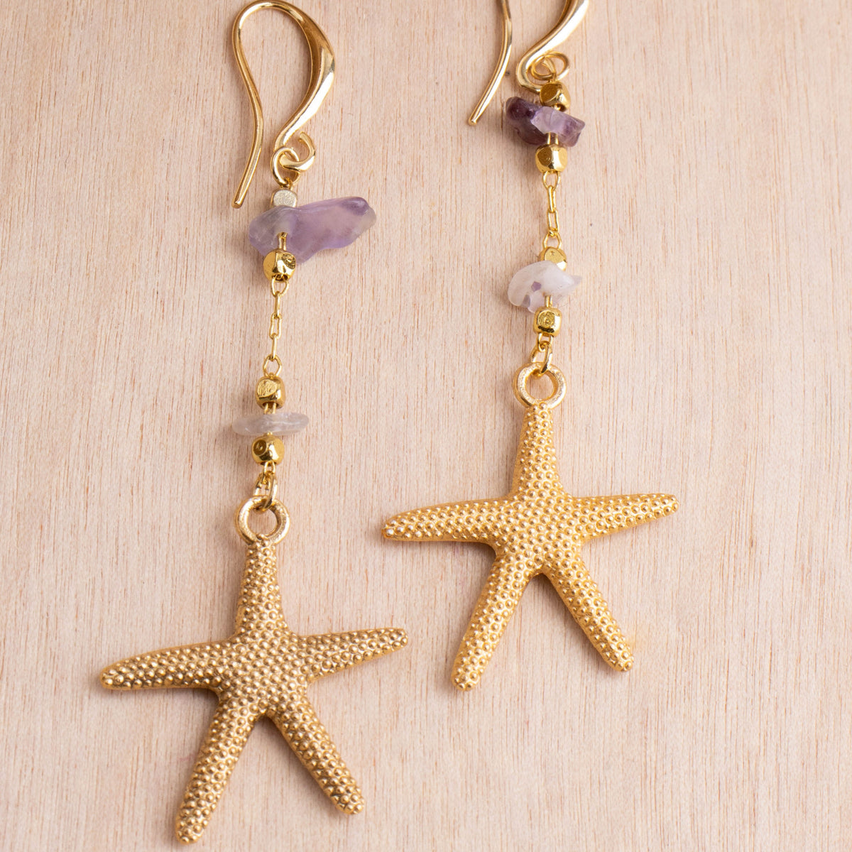 Naples Starfish Stone Earrings