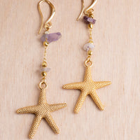 Naples Starfish Stone Earrings