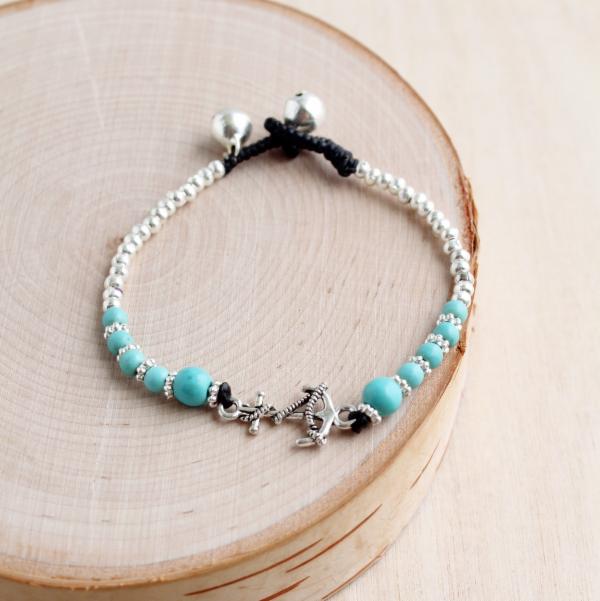 Anchor Stone Alloy Bracelet