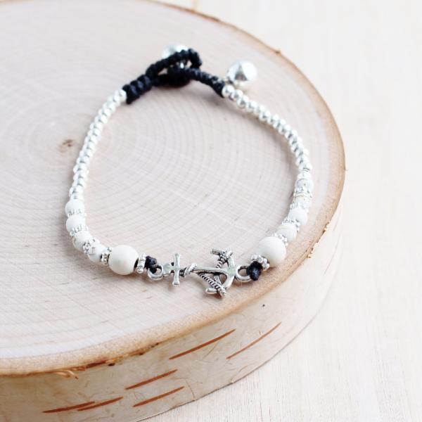 Anchor Stone Alloy Bracelet