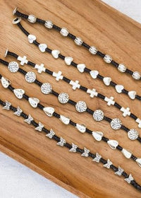 12 Pack Single Strand Alloy Bracelets, We Pick!