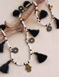 Coin Lg Tassel Necklace