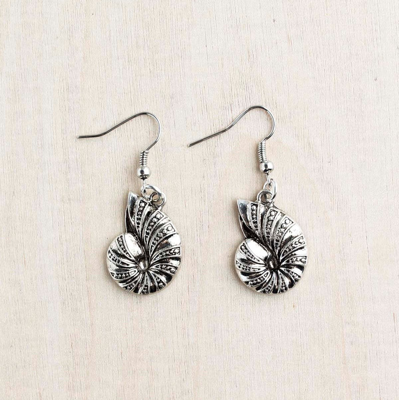 Conch Shell Alloy Earrings