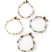 Crystal Cowrie Anklet 4 Pack | Shop Bali Queen