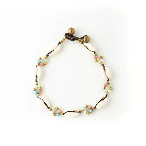 Crystal Cowrie Anklet 4 Pack | Shop Bali Queen