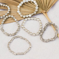 12 Stretch Alloy Bracelet Assortment, We Pick!