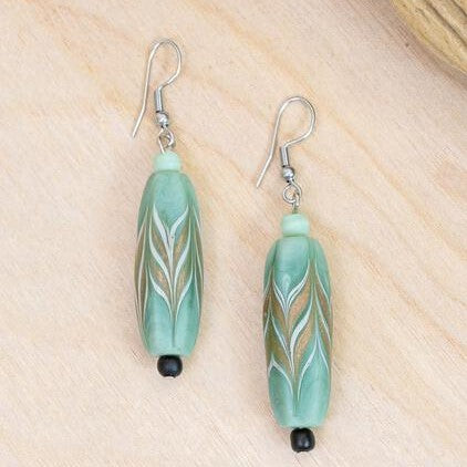 Glass Oblong Earrings | Shop Bali Queen