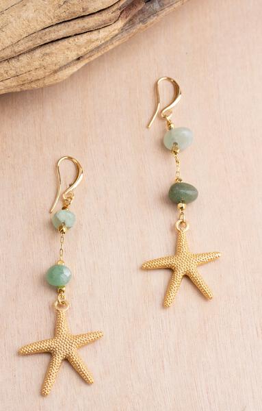 Naples Starfish Stone Earrings