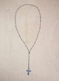 Hammered Cross Alloy Necklace