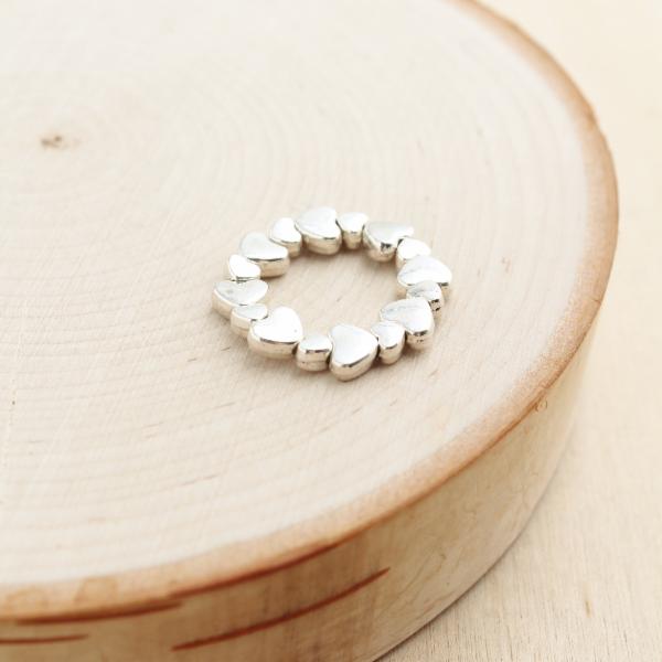 Heart Alloy Stretch Ring
