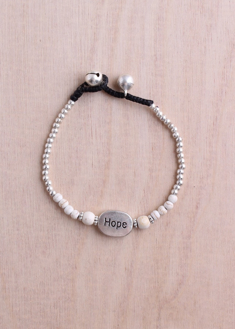 Hope Stone Alloy Bracelet