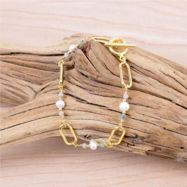 La Perla Amazonite Toggle Bracelet