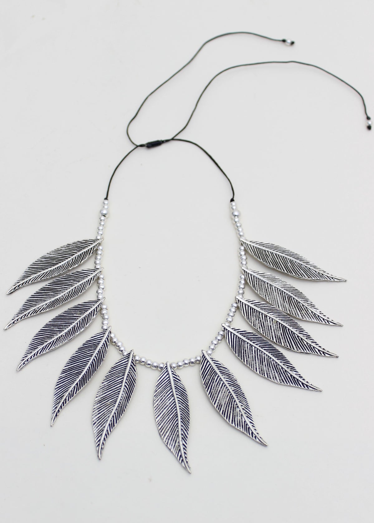 Leaf Adjustable Alloy Necklace | Shop Bali Queen