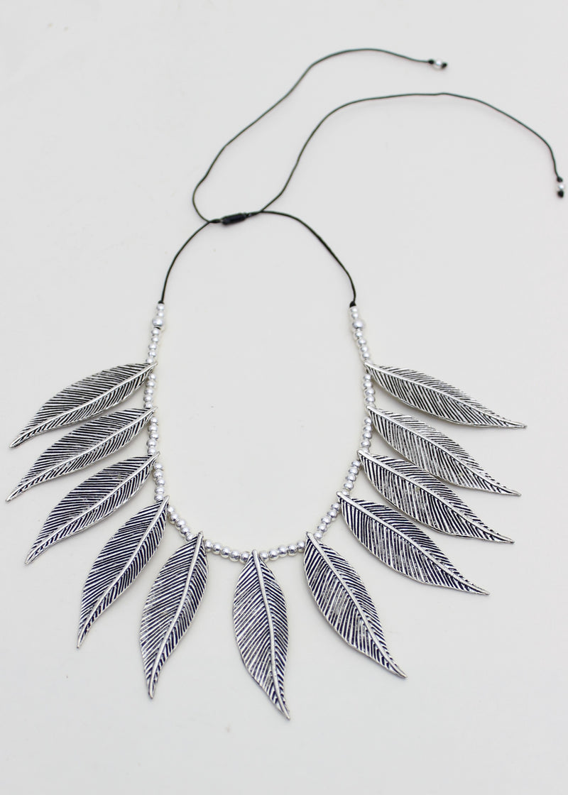 Leaf Adjustable Alloy Necklace | Shop Bali Queen
